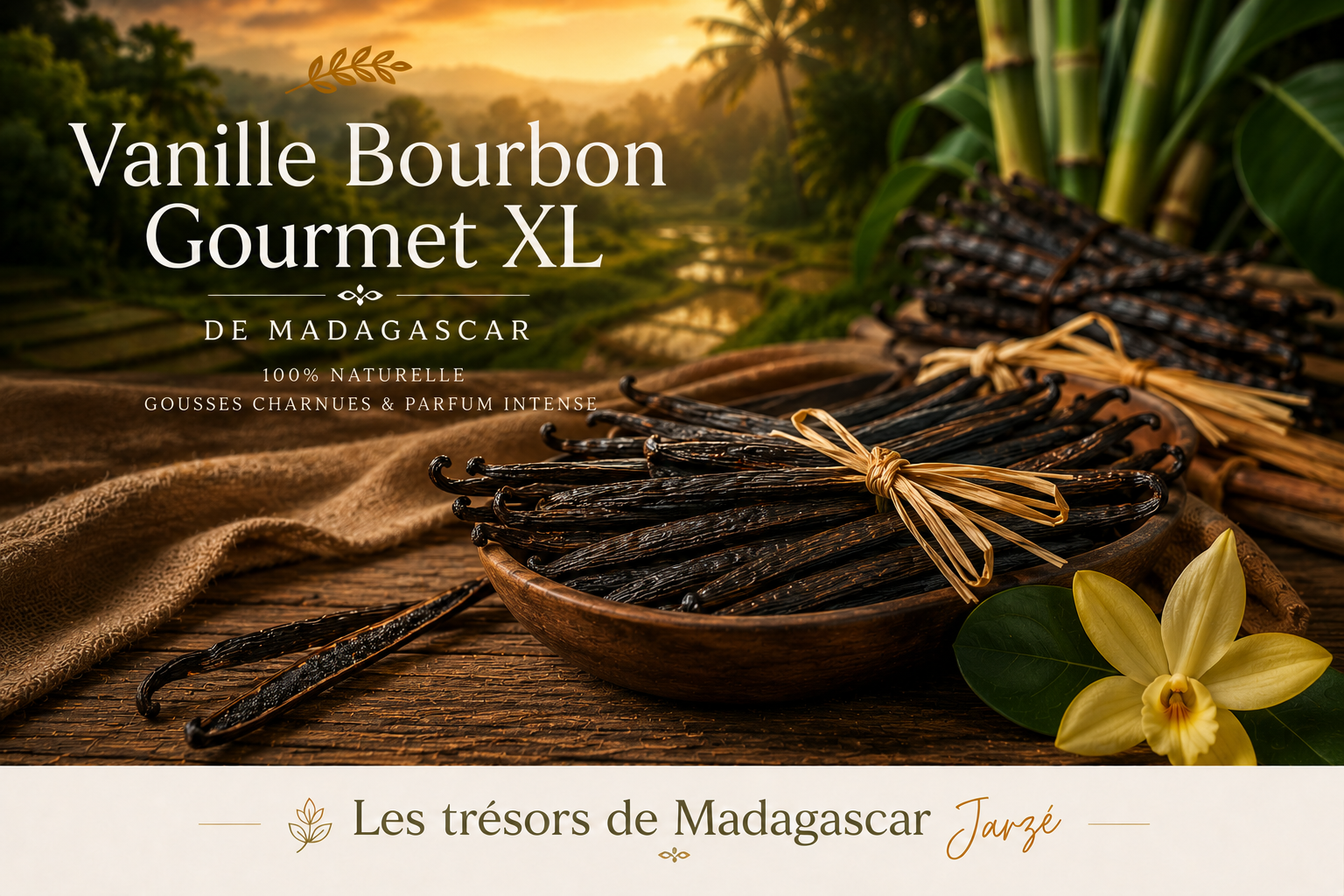 Gousses de Vanille Bourbon Gourmet 14 / 17 CM